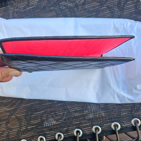 CHANEL Cambon Line CC Black Calfskin Leather Quilted Long Wallet - Picture 12 of 12